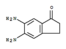 5,6-二氨基-2,3-二氫-1H-茚-1-酮結構式_243841-09-0結構式