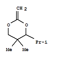 (9ci)-5,5-二甲基-2-亞甲基-4-(1-甲基乙基)-1,3-二噁烷結(jié)構(gòu)式_244307-96-8結(jié)構(gòu)式