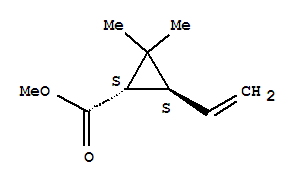 (1s,3s)-3-乙烯-2,2-二甲基-環(huán)丙烷羧酸甲酯結(jié)構(gòu)式_247129-73-3結(jié)構(gòu)式
