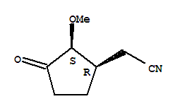 (1r,2s)-rel-(9ci)-2-甲氧基-3-氧代-環(huán)戊烷乙腈結(jié)構(gòu)式_249929-11-1結(jié)構(gòu)式
