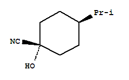 反式-(9ci)-1-羥基-4-(1-甲基乙基)-環(huán)己烷甲腈結(jié)構(gòu)式_251324-79-5結(jié)構(gòu)式