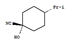 順式-(9ci)-1-羥基-4-(1-甲基乙基)-環(huán)己烷甲腈結(jié)構(gòu)式_251324-84-2結(jié)構(gòu)式