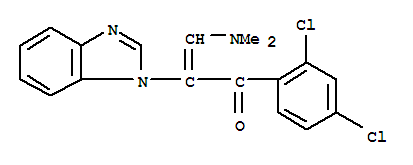 2-(1H-苯并咪唑-1-基)-1-(2,4-二氯苯基)-3-(二甲基氨基)-2-丙烯-1-酮結(jié)構(gòu)式_252954-63-5結(jié)構(gòu)式