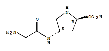 (4s)-(9ci)-4-[(氨基乙?；?氨基]-D-脯氨酸結(jié)構(gòu)式_254883-94-8結(jié)構(gòu)式