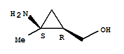 (1r,2s)-(9ci)-2-氨基-2-甲基環(huán)丙烷甲醇結(jié)構(gòu)式_257877-94-4結(jié)構(gòu)式