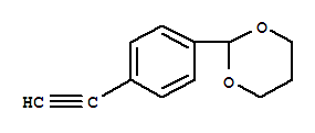 (9ci)-2-(4-乙炔苯基)-1,3-二噁烷結(jié)構(gòu)式_259110-12-8結(jié)構(gòu)式