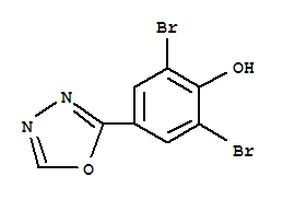 2,6-Dibromo-4-(1,3,4-oxadiazol-2-yl)phenolStructure,259132-20-2Structure 2,6-Dibromo-4-(1,3,4-oxadiazol-2-yl)phenol Structure,259132-20-2Structure