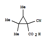 (9ci)-1-氰基-2,2,3-三甲基-環(huán)丙烷羧酸結構式_259823-88-6結構式