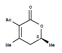 (9ci)-3-乙?；?5,6-二氫-4,6-二甲基-2H-吡喃-2-酮結(jié)構(gòu)式_261178-61-4結(jié)構(gòu)式