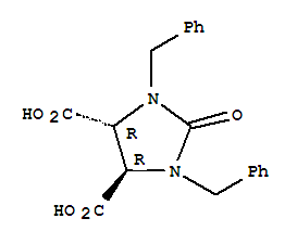 1,3-Dibenzyl-2-oxo-4,5-imidazolidinedicarboxylic acidStructure,26339-40-2Structure 1,3-Dibenzyl-2-oxo-4,5-imidazolidinedicarboxylic acid Structure,26339-40-2Structure