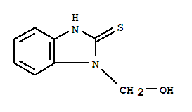 (9ci)-1,3-二氫-1-(羥基甲基)-2H-苯并咪唑-2-硫酮結構式_26345-72-2結構式