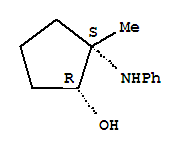 (1r,2s)-rel-(9ci)-2-甲基-2-(苯基氨基)-環(huán)戊醇結(jié)構(gòu)式_263546-62-9結(jié)構(gòu)式