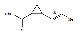 (9ci)-2-(1e)-1-丙烯基-環(huán)丙烷羧酸乙酯結(jié)構(gòu)式_263772-24-3結(jié)構(gòu)式
