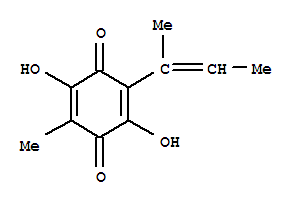 2,5-Cyclohexadiene-1,4-dione,2,5-dihydroxy-3-methyl-6-(1-methyl-1-propenyl)-(9ci)Structure,2654-69-5Structure 2,5-Cyclohexadiene-1,4-dione,2,5-dihydroxy-3-methyl-6-(1-methyl-1-propenyl)-(9ci) Structure,2654-69-5Structure