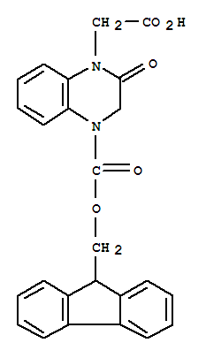 Fmoc-4-carboxymethyl-1,2,3,-tetrahydroquinoxalin-3-oneStructure,269078-84-4Structure Fmoc-4-carboxymethyl-1,2,3,-tetrahydroquinoxalin-3-one Structure,269078-84-4Structure