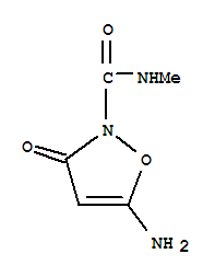 5-氨基-n-甲基-3-氧代-2(3H)-異噁唑羧酰胺結(jié)構(gòu)式_27066-61-1結(jié)構(gòu)式