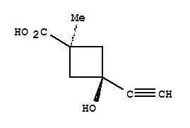 順式-(9ci)-3-乙炔-3-羥基-1-甲基-環(huán)丁烷羧酸結(jié)構(gòu)式_286442-92-0結(jié)構(gòu)式
