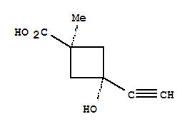 反式-(9ci)-3-乙炔-3-羥基-1-甲基-環(huán)丁烷羧酸結(jié)構(gòu)式_286443-22-9結(jié)構(gòu)式