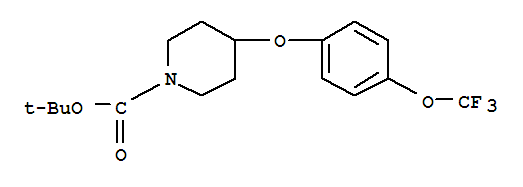 Tert-butyl 4-(4-(trifluoromethoxy)phenoxy)piperidine-1-carboxylate Structure,287952-66-3Structure
