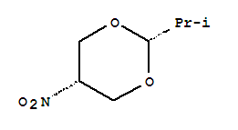 順式-(9ci)-2-(1-甲基乙基)-5-硝基-1,3-二噁烷結構式_28808-21-1結構式