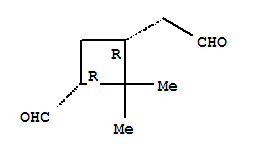 (1r,3r)-(9ci)-3-甲?；?2,2-二甲基-環(huán)丁烷乙醛結(jié)構(gòu)式_288848-36-2結(jié)構(gòu)式
