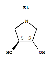 (3s,4s)-(9ci)-1-乙基-3,4-吡咯烷二醇結(jié)構(gòu)式_298688-65-0結(jié)構(gòu)式