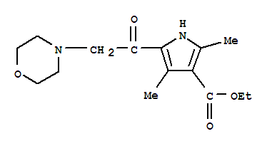 (9ci)-2,4-二甲基-5-(4-嗎啉乙?；?-1H-吡咯-3-羧酸乙酯結構式_301331-71-5結構式