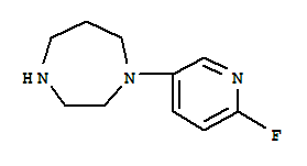 (9ci)-1-(6-氟-3-吡啶)六氫-1H-1,4-二氮雜卓結(jié)構(gòu)式_303159-59-3結(jié)構(gòu)式