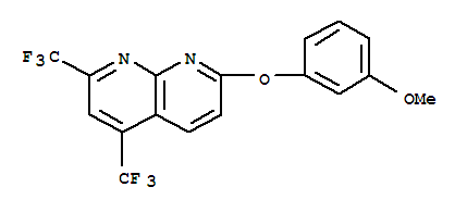 1,8-Naphthyridine,7-(3-methoxyphenoxy)-2,4-bis(trifluoromethyl)-(9ci)Structure,303996-17-0Structure 1,8-Naphthyridine,7-(3-methoxyphenoxy)-2,4-bis(trifluoromethyl)-(9ci) Structure,303996-17-0Structure