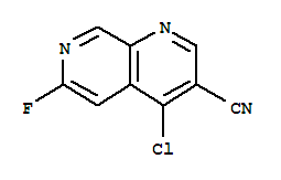 4-Chloro-6-fluoro-1,7-naphthyridine-3-carbonitrileStructure,305371-18-0Structure 4-Chloro-6-fluoro-1,7-naphthyridine-3-carbonitrile Structure,305371-18-0Structure