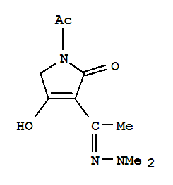 (9ci)-1-乙?；?3-[1-(二甲基亞肼基)乙基]-1,5-二氫-4-羥基-2H-吡咯-2-酮結(jié)構(gòu)式_306753-96-8結(jié)構(gòu)式