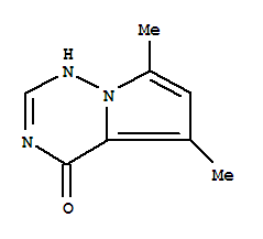 (9CI)-5,7-二甲基-吡咯并[2,1-f][1,2,4]噻嗪-4(1H)-酮結(jié)構(gòu)式_310430-97-8結(jié)構(gòu)式