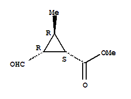 (1s,2r,3r)-(9ci)-2-甲?；?3-甲基-環(huán)丙烷羧酸甲酯結(jié)構(gòu)式_312910-88-6結(jié)構(gòu)式