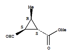(1s,2s,3r)-(9ci)-2-甲?；?3-甲基-環(huán)丙烷羧酸甲酯結(jié)構(gòu)式_312910-89-7結(jié)構(gòu)式