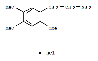 Benzeneethanamine,2,4,5-trimethoxy-, hydrochloride (1:1)Structure,3166-78-7Structure Benzeneethanamine,2,4,5-trimethoxy-, hydrochloride (1:1) Structure,3166-78-7Structure