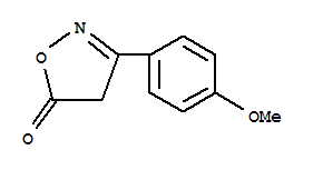 3-(4-甲氧基苯基)-5(4H)-異噁唑酮結(jié)構(gòu)式_31709-47-4結(jié)構(gòu)式