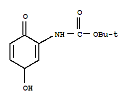 2-Methyl-2-propanyl (3-hydroxy-6-oxo-1,4-cyclohexadien-1-yl)carbamateStructure,321528-57-8Structure 2-Methyl-2-propanyl (3-hydroxy-6-oxo-1,4-cyclohexadien-1-yl)carbamate Structure,321528-57-8Structure