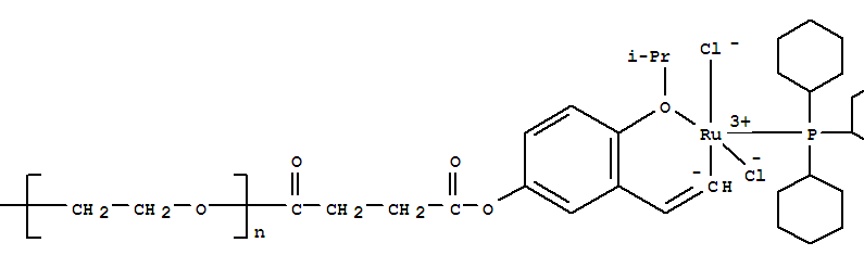Polyethylene glycol-bound ruthenium carbene complex Structure,321922-26-3Structure