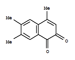 (9ci)-4,6,7-三甲基-1,2-萘二酮結構式_32249-81-3結構式