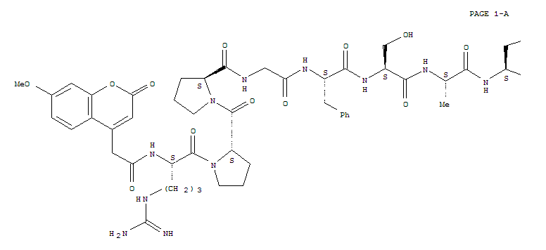 Mca-arg-pro-pro-gly-phe-ser-ala-phe-lys(dnp)-ohStructure,323577-36-2Structure Mca-arg-pro-pro-gly-phe-ser-ala-phe-lys(dnp)-oh Structure,323577-36-2Structure
