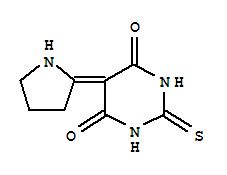 (9ci)-二氫-5-(2-吡咯烷)-2-硫氧代-4,6(1H,5h)-嘧啶二酮結(jié)構(gòu)式_325853-77-8結(jié)構(gòu)式