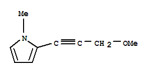 1H-pyrrole,2-(3-methoxy-1-propynyl)-1-methyl-Structure,326891-16-1Structure 1H-pyrrole,2-(3-methoxy-1-propynyl)-1-methyl- Structure,326891-16-1Structure