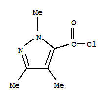 (9Ci)-1,3,4-三甲基-1H-吡唑-5-羰酰氯結(jié)構(gòu)式_330937-69-4結(jié)構(gòu)式