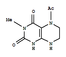 (8ci)-5-乙?；?5,6,7,8-四氫-3-甲基- 2,4-二氧四氫蝶啶結構式_33130-61-9結構式