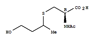 (2R)-2-acetamido-3-(4-hydroxybutan-2-ylthio)propanoic acidStructure,33164-64-6Structure (2R)-2-acetamido-3-(4-hydroxybutan-2-ylthio)propanoic acid Structure,33164-64-6Structure