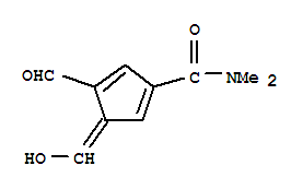 1,4-Cyclopentadiene-1-carboxamide, 4-formyl-3-(hydroxymethylene)-n,n-dimethyl-(8ci)Structure,33251-34-2Structure 1,4-Cyclopentadiene-1-carboxamide, 4-formyl-3-(hydroxymethylene)-n,n-dimethyl-(8ci) Structure,33251-34-2Structure