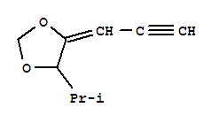 (7ci,8ci)-4-異丙基-5-(2-丙炔)-1,3-二氧戊環(huán)結(jié)構(gòu)式_3357-86-6結(jié)構(gòu)式