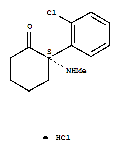 (+)-氯胺酮結(jié)構(gòu)式_33643-47-9結(jié)構(gòu)式