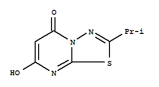 (9Ci)-7-羥基-2-(1-甲基乙基)-5H-1,3,4-噻二唑并[3,2-A]嘧啶-5-酮結構式_339012-62-3結構式