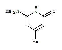 (8ci)-6-(二甲基氨基)-4-甲基-2(1H)-吡啶酮結構式_34154-07-9結構式